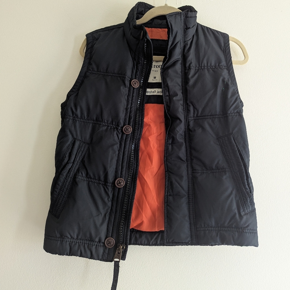 Abercrombie & Fitch Black Kempshall Jacket Vest Kids